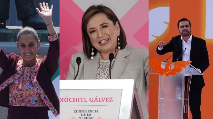 Claudia Sheinbaum, Xóchitl Gálvez y Jorge Álvarez Máynez detallan ante el INE sus gastos de precampaña