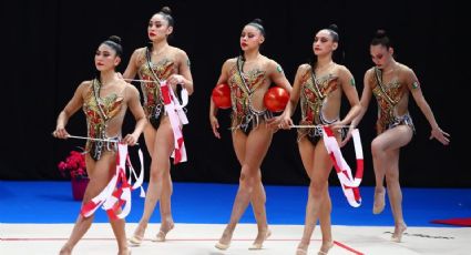 ¡Campeonas! Selección Mexicana de Gimnasia Rítmica se cuelga medalla de oro en la Copa Afrodita 2024 en Grecia