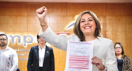 La exmorenista Lucía Meza se registra como candidata a la gubernatura de Morelos por la alianza opositora