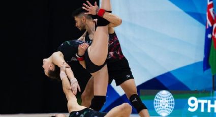 Los mexicanos Fernanda González, Iván Veloz y Mario Nava clasifican a la final de la Copa del Mundo de Gimnasia Aeróbica