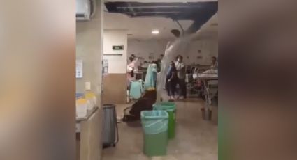 Se desploma el techo en el área de urgencias de un hospital del IMSS en Cancún