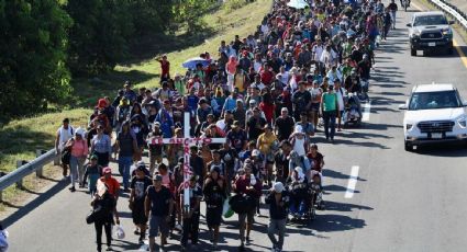 Caravana migrante en Chiapas rechaza el programa de 110 dólares mensuales a cambio de su repatriación