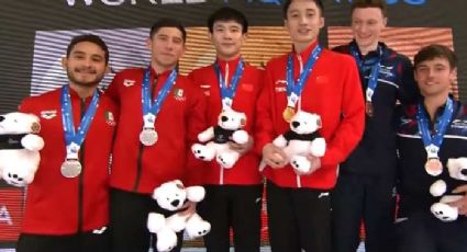 Los mexicanos Randal Willars y Kevin Berlín obtienen medalla de plata en clavados sincronizados de la Copa del Mundo