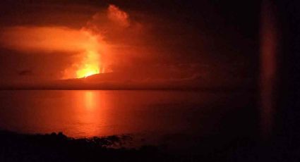 Volcán en isla deshabitada de Galápagos entra en erupción