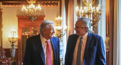 AMLO recibió en Palacio Nacional al expresidente argentino Alberto Fernández