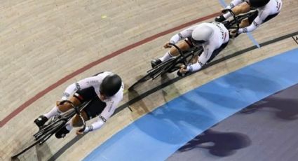 México logra medalla de plata en la Copa de Naciones de ciclismo de pista en la prueba de velocidad por equipos femenil