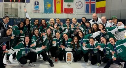 La Selección Mexicana femenil de hockey sobre hielo vendió productos para pagar su viaje al Mundial de Andorra y consiguió el bronce