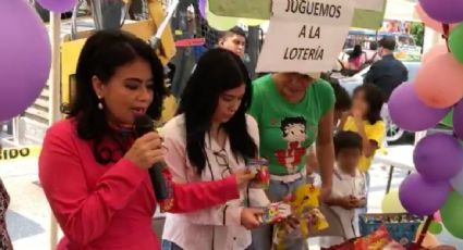 La alcaldesa Norma Otilia Hernández realiza evento con niños a pesar de la contingencia ambiental en Chilpancingo