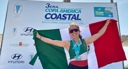 Los mexicanos Ximena Castellanos y David Mota ganan tres medallas de plata en la Copa América Coastal de remo