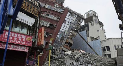 Réplicas frenan demolición de un edificio dañado en el sismo de 7.4 en Taiwán