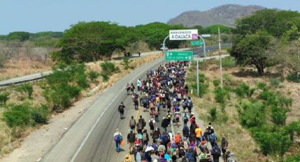 La caravana "Viacrucis del migrante" llega a Oaxaca con un contingente de 3 mil personas; piden ayuda humanitaria al gobierno estatal