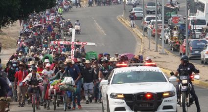 Caravana con más de 600 migrantes llega a Oaxaca tras recorrido de 750 kilómetros en medio de la intensa ola de calor