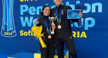 Los mexicanos Catherine Oliver y Duilio Carrillo conquistan medalla de bronce en la Copa del Mundo de Pentatlón Moderno