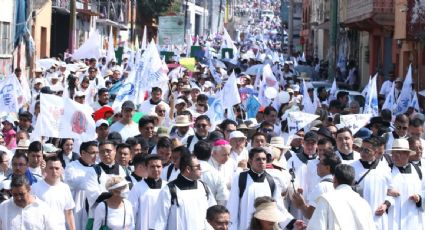 Miles salen a marchar por la paz en Morelos; obispo alerta que el crimen organizado busca influir en el proceso electoral