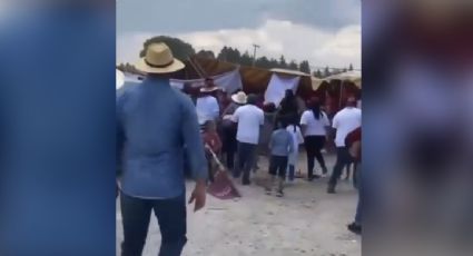 Desplome de lona durante cierre de campaña de morenista en Xonacatlán deja 58 personas lesionadas