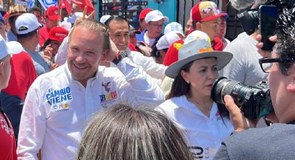 Santiago Taboada acompaña a la candidata Rocío Barrera al cierre de su campaña en Venustiano Carranza