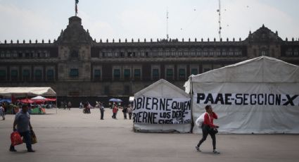 Sheinbaum espera lograr un acuerdo con maestros de la CNTE para que se retiren del Zócalo antes de su cierre de campaña