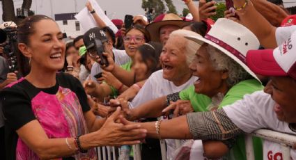 “Puede haber calumnias, puede haber mentiras, pero estamos más fuertes que nunca”, dice Sheinbaum en gira por Edomex