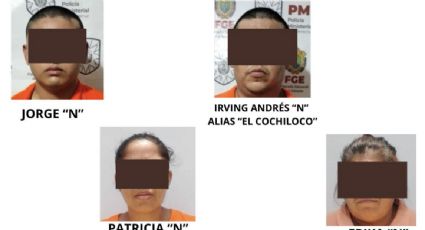 Detienen a cuatro presuntos responsables de abandonar cuerpos en las inmediaciones del palacio municipal de Tuxpan