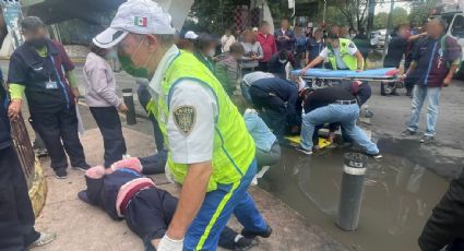 Hay seis trabajadores de limpieza heridos por vehículo que se llevó una cuerda de la que se sostenían en protesta en Azcapotzalco; dos tienen 70 y 72 años