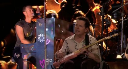 El actor Michael J. Fox sube al escenario con Coldplay en el festival Glastonbury