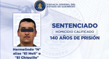 Sentencian a Hermelindo "N", alias "El Chiquillo", a 140 años de prisión por el homicidio de siete personas en Coyuca