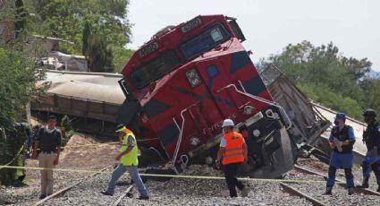 Tren de carga se descarrila en Jalisco; reportan un herido