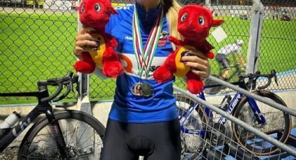 La mexicana Victoria Velasco logra medalla de oro en el Gran Premio Internacional de Ciclismo de Pista en Italia