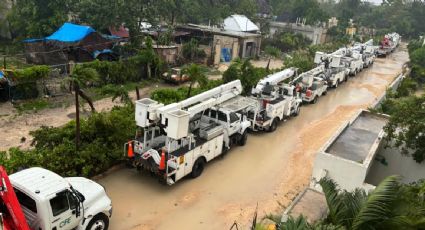 CFE reporta más de 203 mil usuarios afectados en Quintana Roo y Yucatán por el impacto de "Beryl"