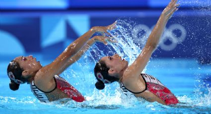 Las mexicanas Nuria Diosdado y Joana Jiménez cierran con sublime actuación en natación artística por parejas en París 2024