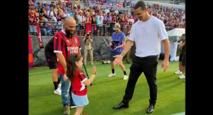 Niña que perdió una pierna por cáncer recibe regalo inolvidable de un ‘tiktoker’: asiste a partido del Milan y conoce a Ibrahimovic