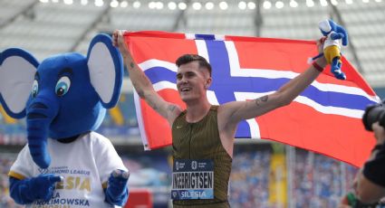 ¡Le baja tres segundos! El noruego Jakob Ingebrigtsen rompe la marca del mundo en los 3,000 metros planos