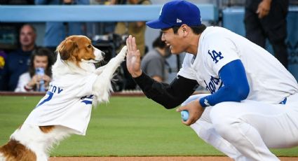 Shohei Ohtani protagoniza noche de auténtica figura junto a su perro Decoy en Dodger Stadium