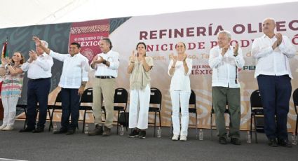 AMLO dice que con el arranque de la producción en Dos Bocas puede irse "con la conciencia tranquila"; anuncian que se procesarán 340 mil barriles diarios