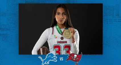 La mexicana Diana Flores será capitana honoraria de Lions en su juego ante Buccaneers: “Celebramos a las mujeres en el futbol americano”