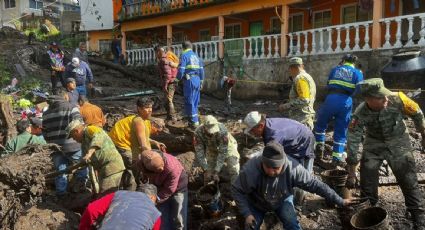 Aumentan a cuatro las personas muertas por un deslave en el Edomex; hay seis más atrapadas