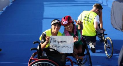 ¡Dijo que sí! La triatleta mexicana Brenda Osnaya le propone matrimonio a su entrenadora en los Juegos Paralímpicos