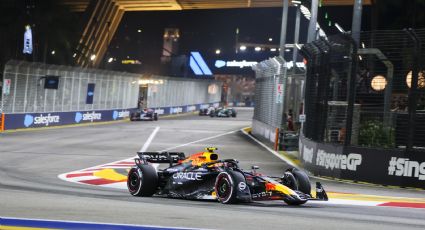 Checo Pérez escala al octavo lugar tras la segunda práctica en el GP de Singapur