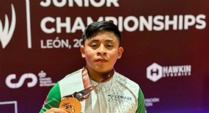 El mexicano Adolfo Tun gana medalla de bronce en el Mundial Juvenil de Halterofilia en España