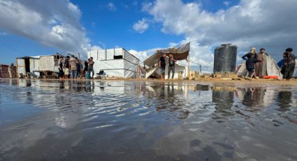 La intensa lluvia en Gaza agrava la miseria de los palestinos desplazados