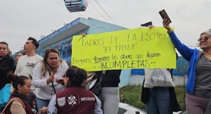 Inauguración de la Línea 3 del Cablebús: padres reclaman la conclusión de obras de mitigación en escuela donde se ubica una de las torres