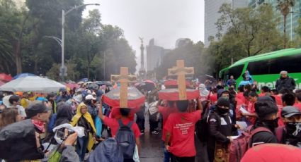 Arranca la marcha en la CDMX por la conmemoración de los 10 años de la desaparición de los 43 normalistas de Ayotzinapa