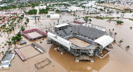 La Arena GNP, sede del Abierto Mexicano de Tenis 2025 en Acapulco, es afectada por el paso del huracán ‘John’