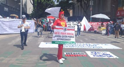 "Sin el Poder Judicial, ¿ahora quién podrá defendernos?": trabajadores del PJF mantienen protesta en el Senado