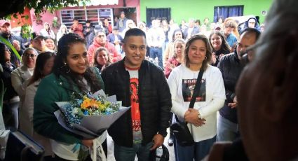 Banda, antojitos y una propuesta de matrimonio en el recibimiento del marino veracruzano secuestrado en Yemen