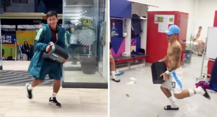 Jugador de la selección de Argentina Sub-20 imita de forma burlona el baile al ritmo del ‘Za-Za-Za’ que viralizó el mexicano ‘Chicha’ Sánchez