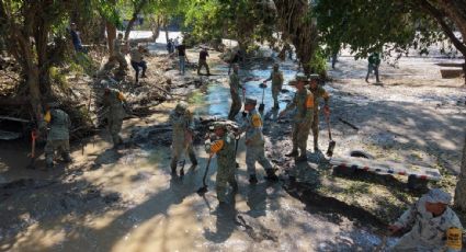 Sheinbaum llega a zona afectada por lluvias en San Luis Potosí, seis días después