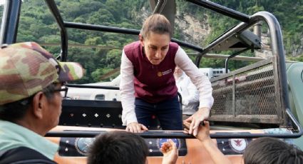 Sheinbaum revisa labores en zonas afectadas de Puebla y condiciona el voto en Hidalgo