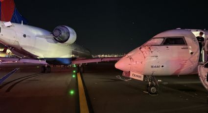Chocan dos aviones mientras hacían maniobras en tierra en Nueva York