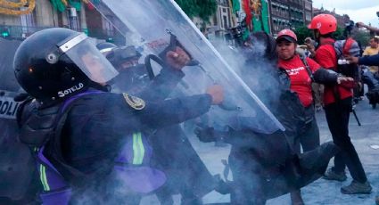 Agresiones de encapuchados durante marcha del 2 de Octubre dejan 94 policías heridos